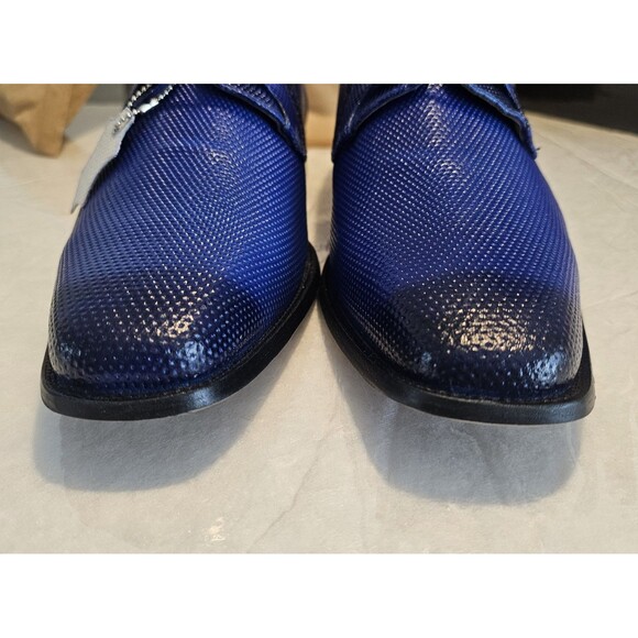 LibertyZeno Royal Blue Textured Oxford Dress Shoes Men’s 10.5 New Box Dust Bags main image 9